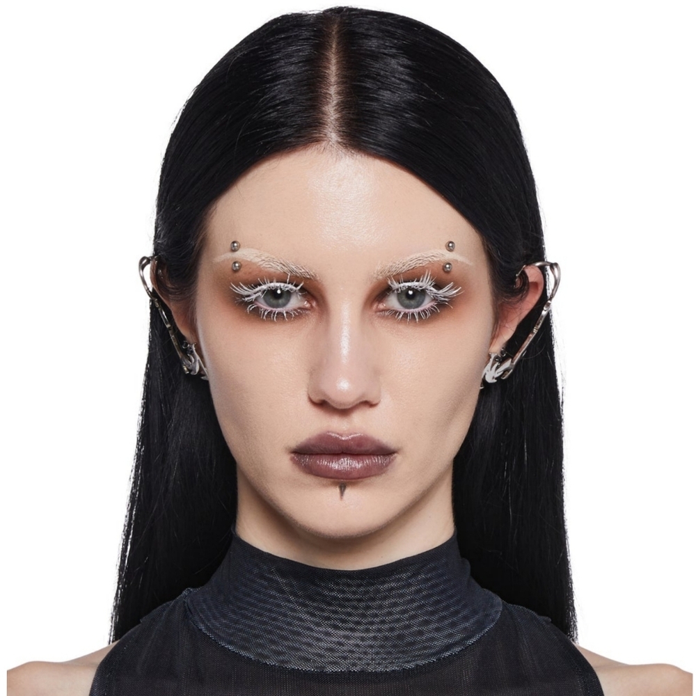 Darker Waves White Faux Lashes